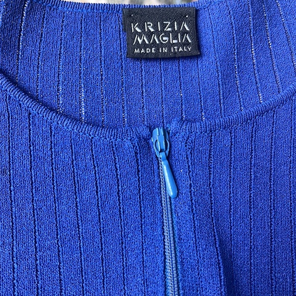 KRIZIA Maglia Made in Italy Zipup Cardigan Top 42/S - Picture 10 of 10